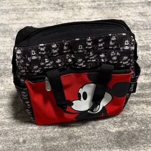 Disney Mickey Mouse Black and Red Lunch Box